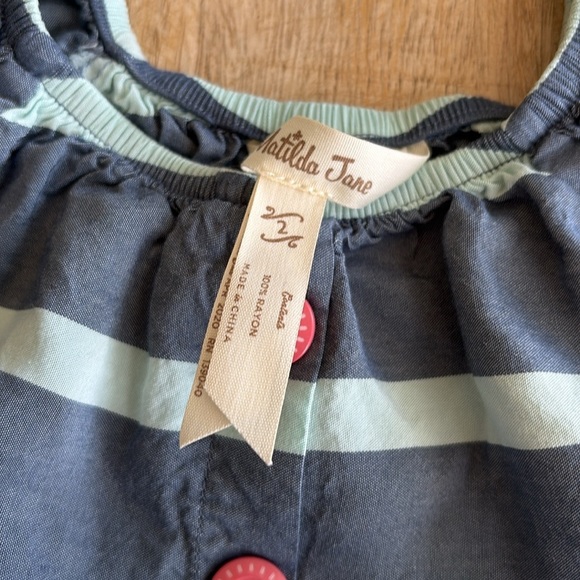 Matilda Jane Striped Girls Romper size 2 - Picture 2 of 8